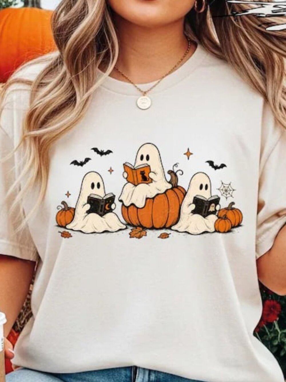 Ghost Book Shirt, Halloween Ghost Shirt, Book Lover Halloween Tee
